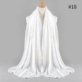2021 NEW Flocked Bubble Cotton Scarf Hijabs For Muslim Women Soild Color Breathable Islamic Headscarf Arab Head Scarves