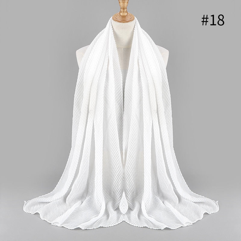 2021 NEW Flocked Bubble Cotton Scarf Hijabs For Muslim Women Soild Color Breathable Islamic Headscarf Arab Head Scarves