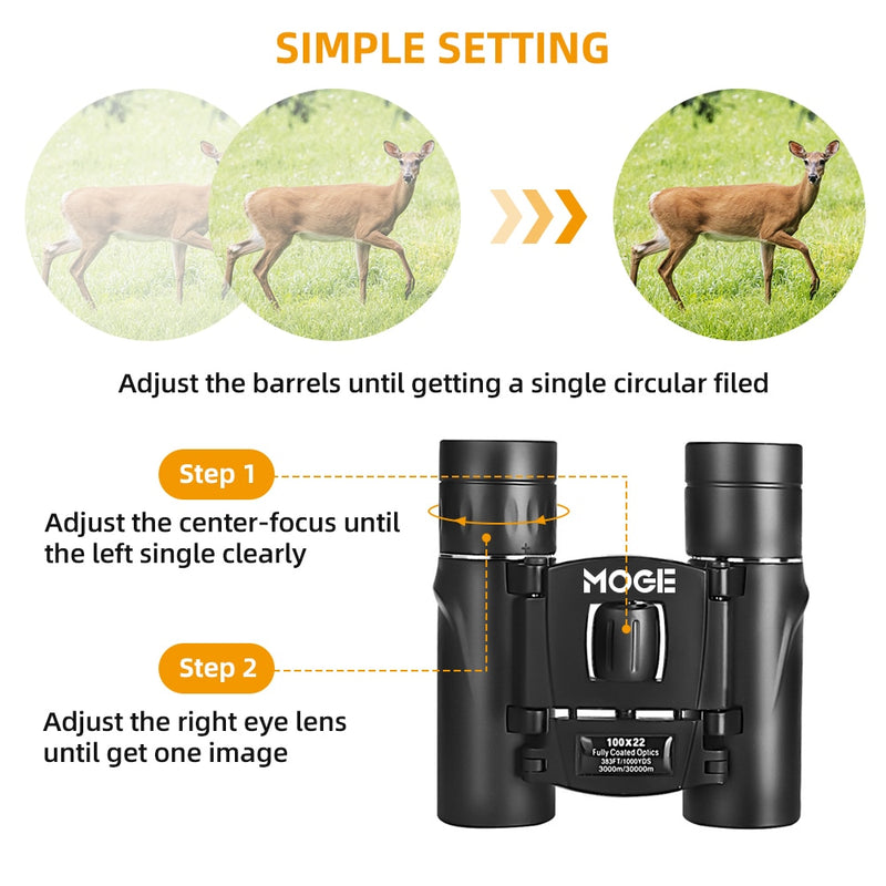 100x22 Professional HD Telescope 30000m Phone Binoculars Phone Telescope High Magnification BAK4 Micro Telescope for Camping