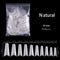 500pcs False Nail Art Tips French Natural Transparent Coffin False Nails Tips Acrylic UV Gel Nail Polish Manicure