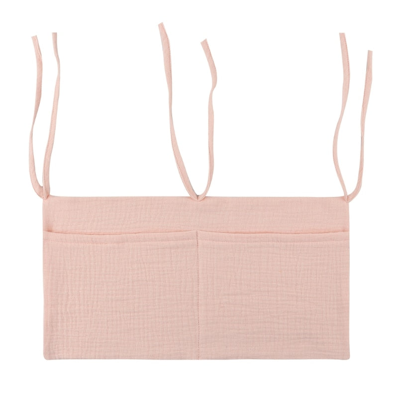 1pc Portable Baby Crib Storage Bag Multifunctional Newborn Bed Headboard Organizer For Kids Baby Bedding Diaper Bag