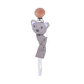 2021New Baby Pacifier Clip Newborn Linen Cotton Animal Wooden Pacifier Chain Nipple Soother Dummy Eco-friendly Material Holder