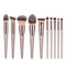 Hot Champagne Makeup Brushes Set for Women Cosmetic Foundation Powder Blush Eyeshadow Kabuki Blending Make Up Brush Beauty Tools