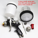 Spray Gun 1.3/1.7mm Nozzle Car Repair Paint Spray Gun With 600CC Tank Air Spray Gun With Paint Mixing Cup And Adapter