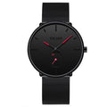2022 Mens Fashion Minimalist Watches Men Business Casual Quartz Watch Simple Male Stainless Steel Mesh Band Clock reloj hombre