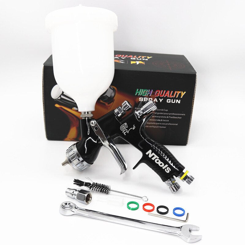 High Quality Spray Gun Ntools GTI Pro Painting Gun TE20/T110 1.3/1.8mm Nozzle Paint Gun Water Based Air Spray Gun Airbrush