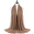 72*175cm Hijab Chiffon 2021 Maxi Big Size Scarf For Muslim Women Headscarf Ladies Headwraps Pashmina Hijab Muslim Fashion Islam