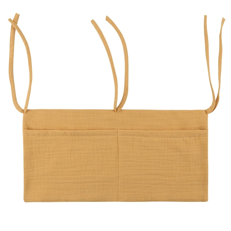 1pc Portable Baby Crib Storage Bag Multifunctional Newborn Bed Headboard Organizer For Kids Baby Bedding Diaper Bag