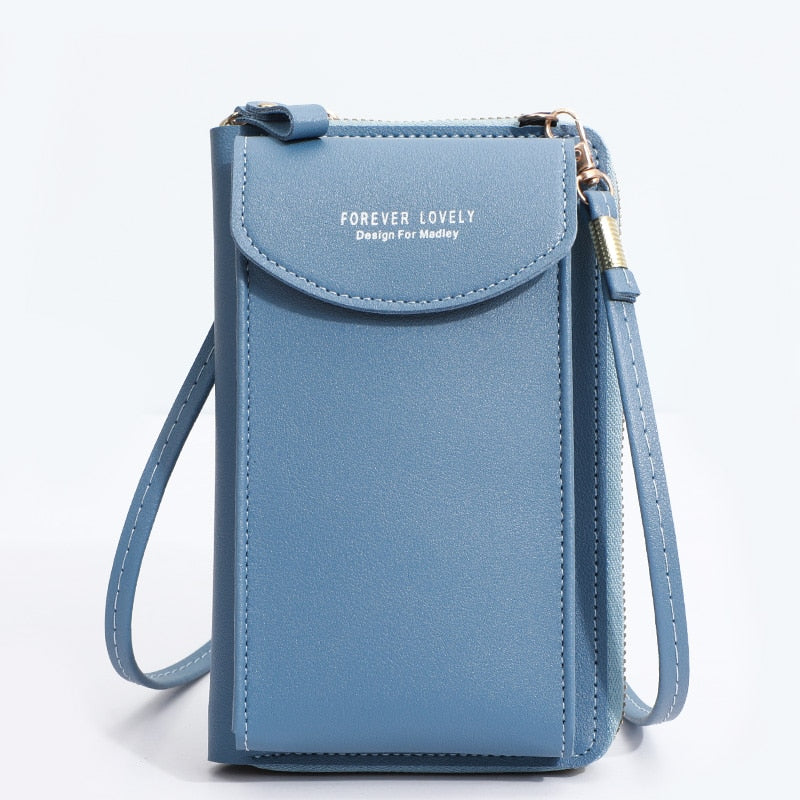 Fashion Cellphone Shoulder Bag Women PU Leather Crossbody Bag 2022 New Handbag Card Holder Messenger Bag Flap Wallet