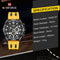 NAVIFORCE Luxury Watches for Men Fashion Silicone Strap Military Waterproof Sport Chronograph Quartz WristWatch Clock With Date