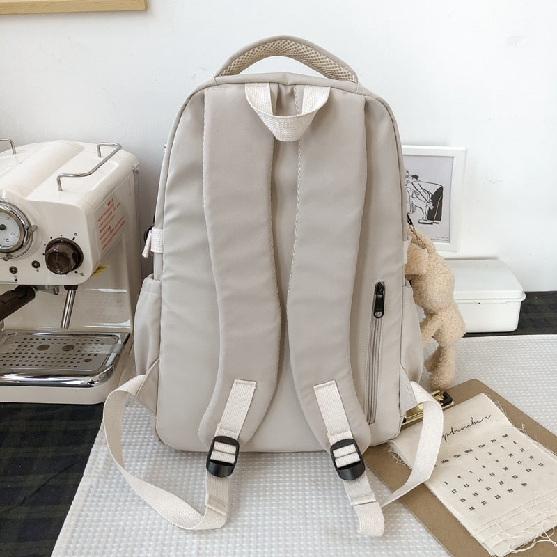 2021 New Waterproof Nylon Women Backpack Korean Japanese Fashion Female Students Schoolbag Multilayer Simple Sense Travel bag