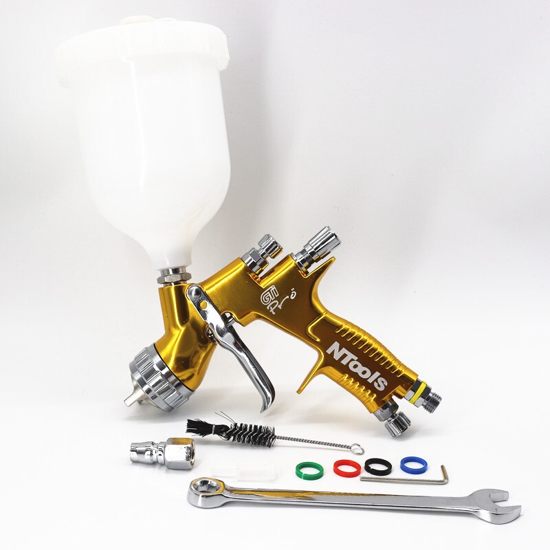 High Quality Spray Gun Ntools GTI Pro Painting Gun TE20/T110 1.3/1.8mm Nozzle Paint Gun Water Based Air Spray Gun Airbrush