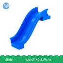 Blocks Amusement Park Accessory Slide Ladder Swing Seesaw Carousel Big Large-particle City Building Children&