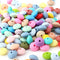 30pcs Silicone Lentil Beads BPA Free Food Grade Rodent DIY Charms Newborn Nursing Accessory Teething Necklace 12mm Abacus Bead