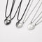 2Pcs/Lot Magnetic Couple Necklace Friendship Heart Pendant Distance Faceted Charm Necklace Women Valentine&#39;s Day Gift 2021