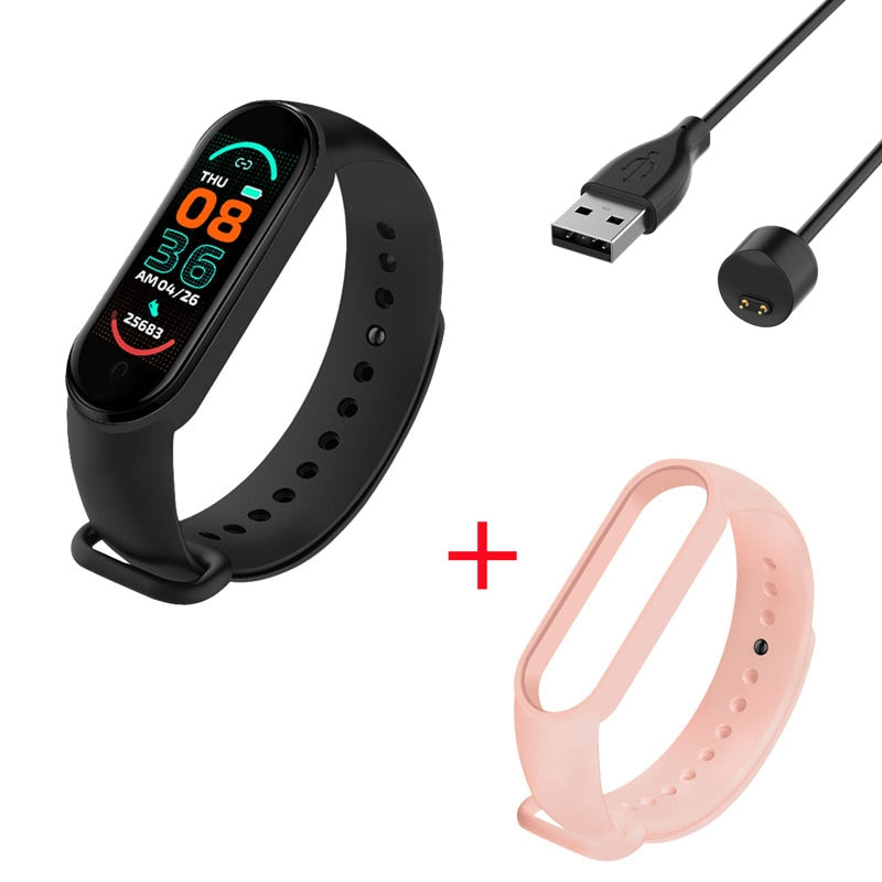 M6 Smart Bracelet Women Men Kids Heart Rate Blood Pressure Monitor Waterproof Sports Band Fitness Tracker Smartwatches