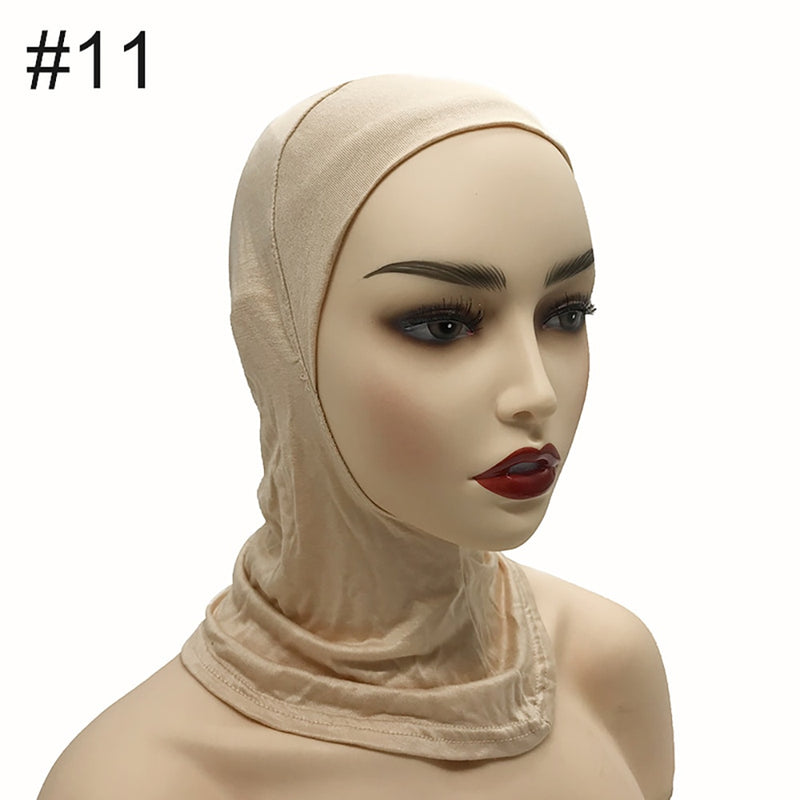 Under Scarf Hijab Cap Muslim Women Veil Turban For Women Muslim Fashion Islam Inner Cap Hijab Jersey Underscaf Caps Hat Ladies