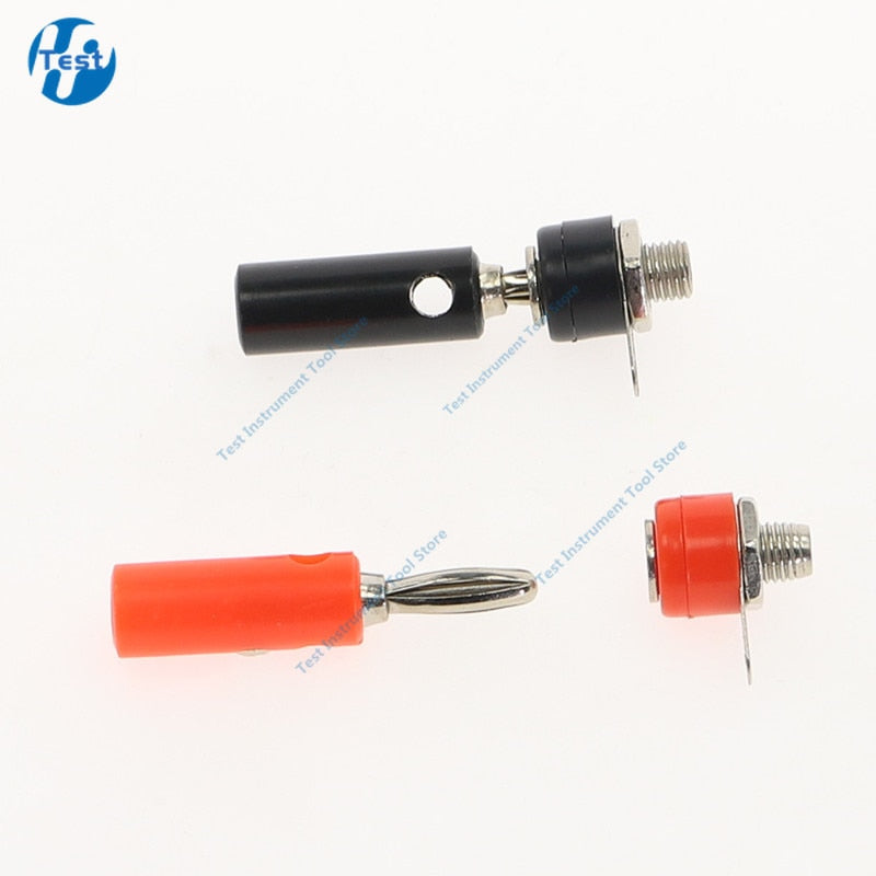 10Pcs/set Male Female J072 4mm Banana Plug Male And Female To Insert Connector Banana Pin DIY Model