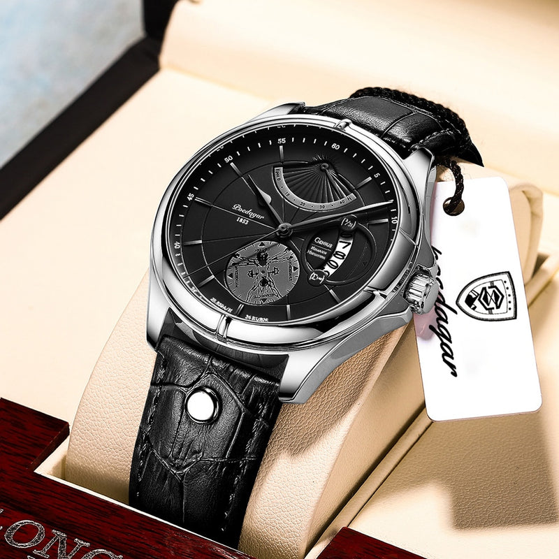 Swiss Brand POEDAGAR Men Watch Fashion Top Luxury Sport Men&