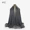 180X95CM Women Classic Muslim Crinkle Hijab Scarf Soft Cotton Head Scarves Turban Shawls Wraps Islamic Headband Femme Musulman