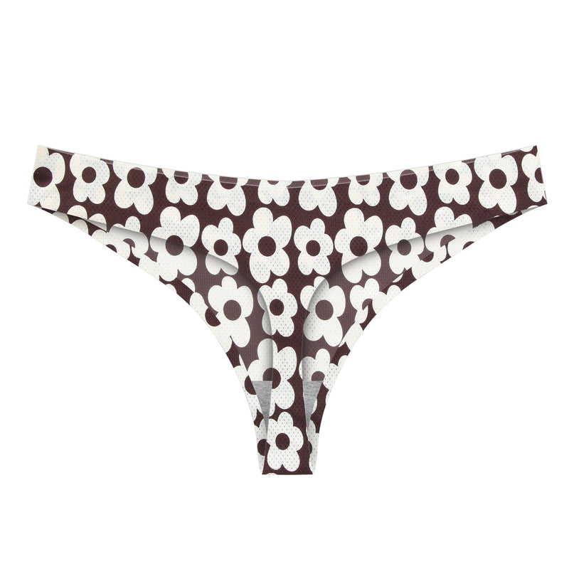 Lady Print Lovely Panties Women Cotton Seamless Underwear for Female Sexy Low Ries G-String Thongs Comfort Briefs Lingerie