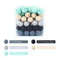 12mm 20pcs Silicone Baby Beads Round Teether Teething Beads DIY Pacifier Chain Necklace Pendant Toys BPA Free Baby Accessories
