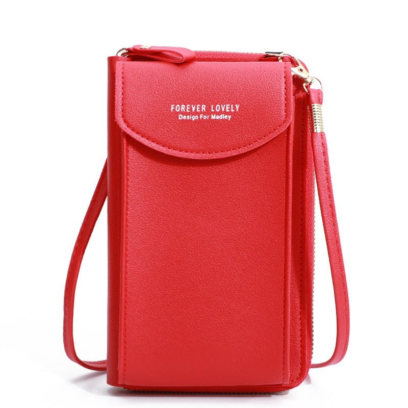 Fashion Cellphone Shoulder Bag Women PU Leather Crossbody Bag 2022 New Handbag Card Holder Messenger Bag Flap Wallet