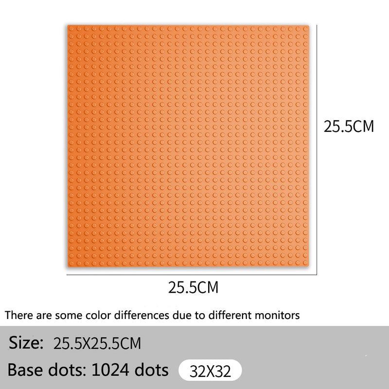 32*32 50*50 Dots Classic Base Plates Blocks DIY Small Size City Road Bricks Baseplates Construction Building Toys For Kids Gifts