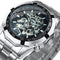 Winner Watch Men Skeleton Automatic Mechanical Watch Gold Skeleton Vintage Man Watch Mens Watches Top Brand Luxury часы мужские