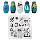 PICT YOU 12*6cm Nail Art Templates Stamping Plate Design Flower Animal Glass Temperature Lace Stamp Templates Plates Image