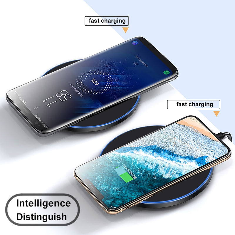 30W Qi Wireless Charger For iPhone 13 12 11 Pro Xs Max Mini X Xr Induction Fast Wireless Charging Pad For Samsung s8 s9 s10 note