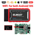 ELM327 OBD2 Scanner V1.5 PIC18F25K80 BT/WIFI Car Diagnostic Tools Auto ELM 327 OBDII Code Reader  Work Android/IOS/Windows 12V