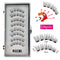2 Pairs 3D Natural Magnetic Eyelashes ,With 5 Magnetic Lashes Handmade Reusable Magnetic False Eyelashes Support Drop Shipping