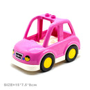 Car Model Children Assemble Toys Big Building Blocks City Traffic Parts Vehicle Trailer Chassis Boat Motorcycle Compatible brick