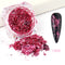 Crystal Fire Opal Flakes Nail Sequins Purple Holographic Glitter DIY Chrome Powder for Spring Nails Manicure Paillettes GL1857