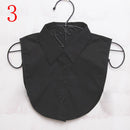 Fashion White Black Lace Fake Collar Blouse Vintage Detachable Shirt False Collar Lapel Blouse Top Women Clothes Accessories