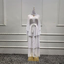 Ramadan Eid Mubarak Chiffon Open Abaya Kimono Dubai Turkey Islam Kaftan Muslim Dress Clothes Abayas For Women Robe Femme Caftan
