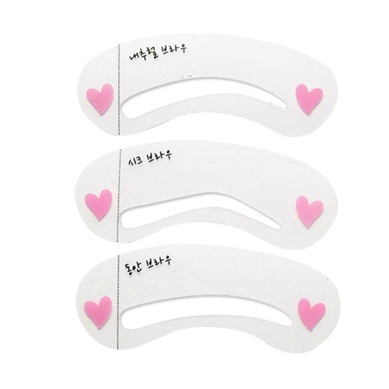12Styles/set Eyebrow Stencil Set Reusable DIY Eye Brow Drawing Guide Styling Shaping Grooming Template Card Easy Makeup