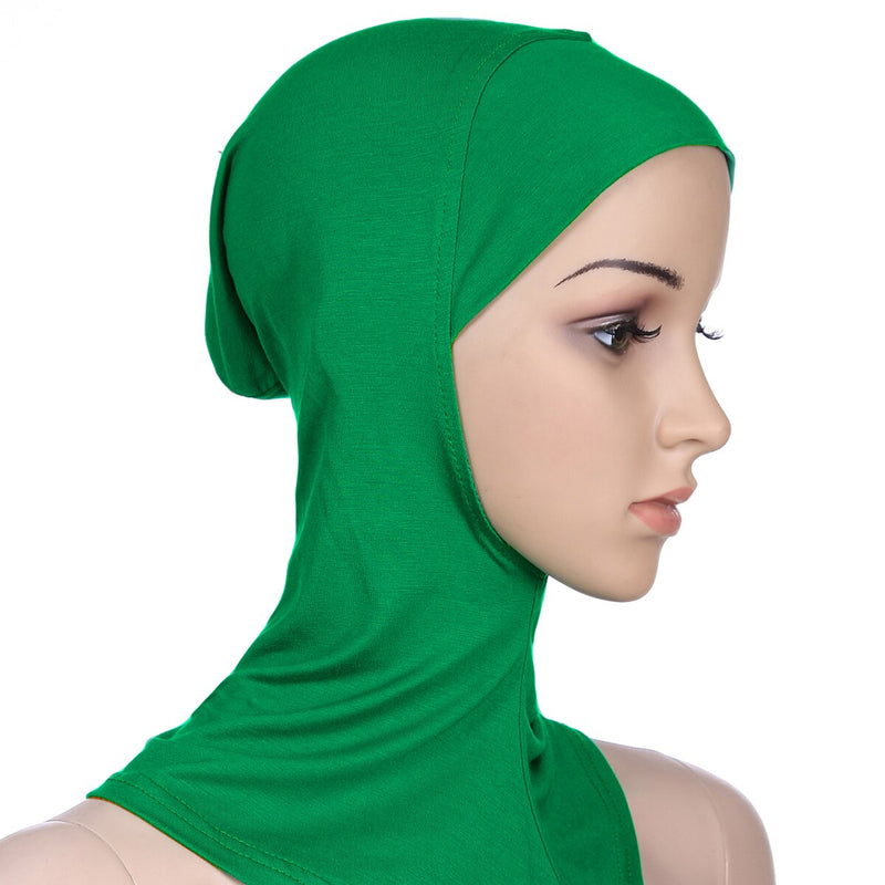 Muslim Underscarf Women Modal Hijab Cap Adjustable Muslim Stretchy Turban Full Cover Shawl Cap Full Neck Coverage for Lady