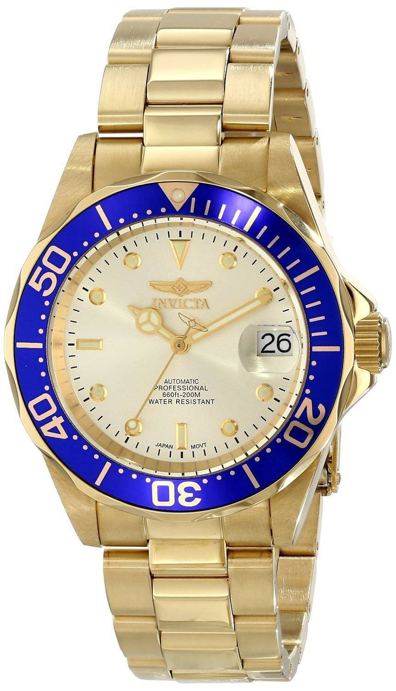 Invicta Automatic Pro Diver 200M Champaign Dial 9743 Men's Watch