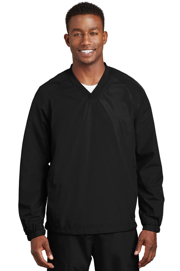 Sport-Tek V-Neck Windbreaker Jacket Shirt JST72