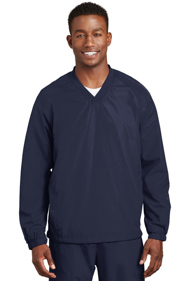 Sport-Tek V-Neck Windbreaker Jacket Shirt JST72