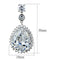 Earrings For Girls LO3765 Rhodium Brass Earrings with AAA Grade CZ