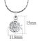 Chain Necklace LO4148 Rhodium Brass Chain Pendant with AAA Grade CZ