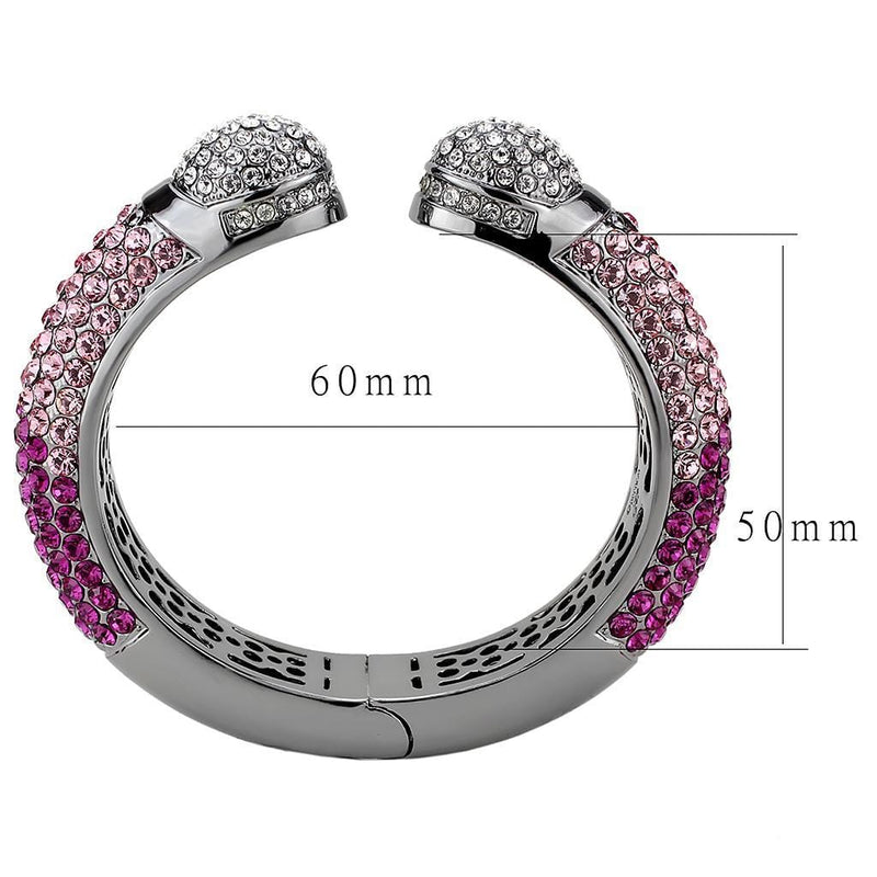 Pandora Bangle Bracelet LO4293 TIN Cobalt Brass Bangle with Crystal