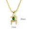 Gold Pendant For Women LOA1358 Gold Brass Chain Pendant with AAA Grade CZ