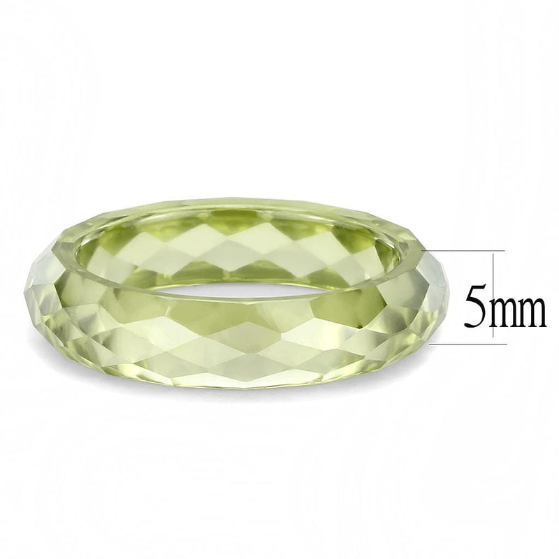 Vintage Wedding Rings LOS082 Stone Ring with AAA Grade CZ in Olivine color