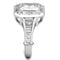 Silver Ring Set LOS267 Rhodium 925 Sterling Silver Ring with AAA Grade CZ