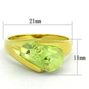 Gold Plated Rings LOS647 Gold 925 Sterling Silver Ring with AAA Grade CZ