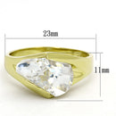 Gold Plated Rings LOS651 Gold 925 Sterling Silver Ring with AAA Grade CZ